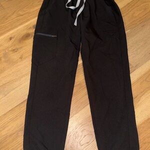 Figs Black Joggers Scrub Pants